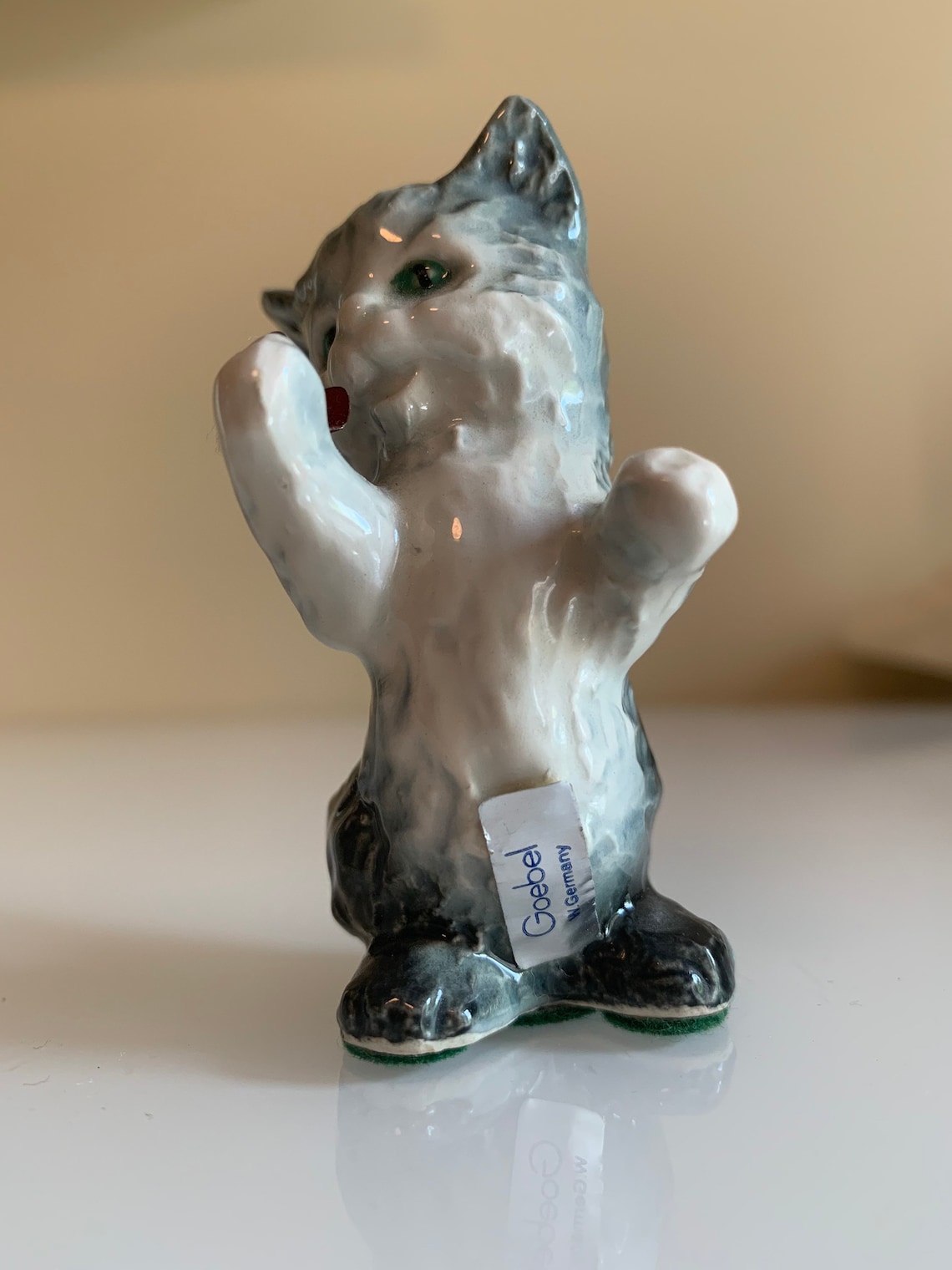 Vintage Goebel West Germany Cat Porcelain Figurine Etsy