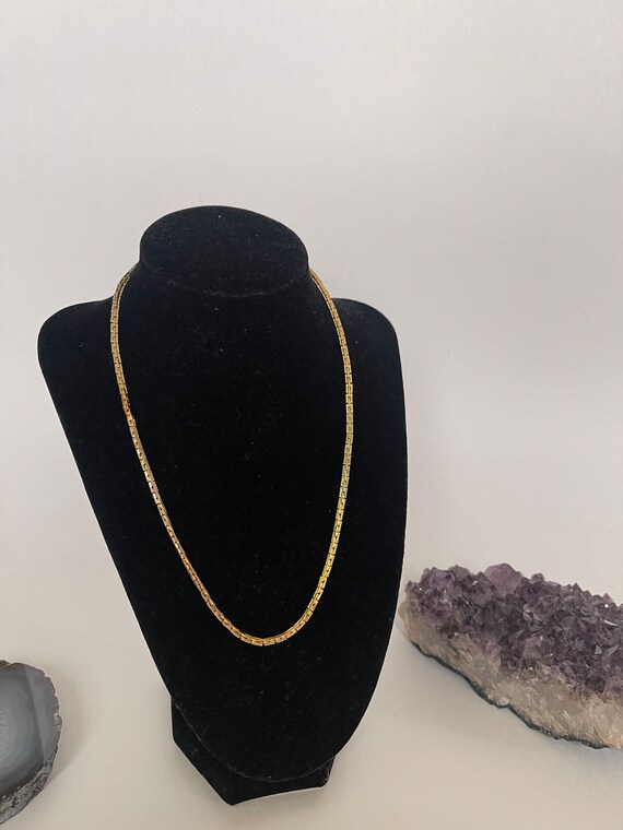Vintage Necklace, Unique Link, Your Choice, Gold … - image 6