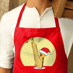 Sax In A Hat - Premium Cotton Apron