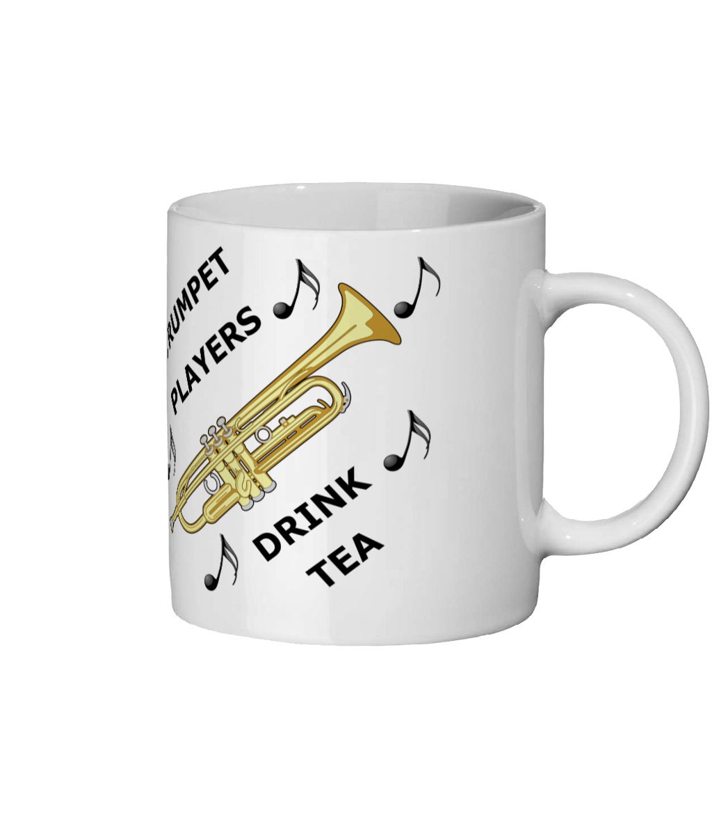Trumpet Players Drink Tea Ceramic Mug Etsy