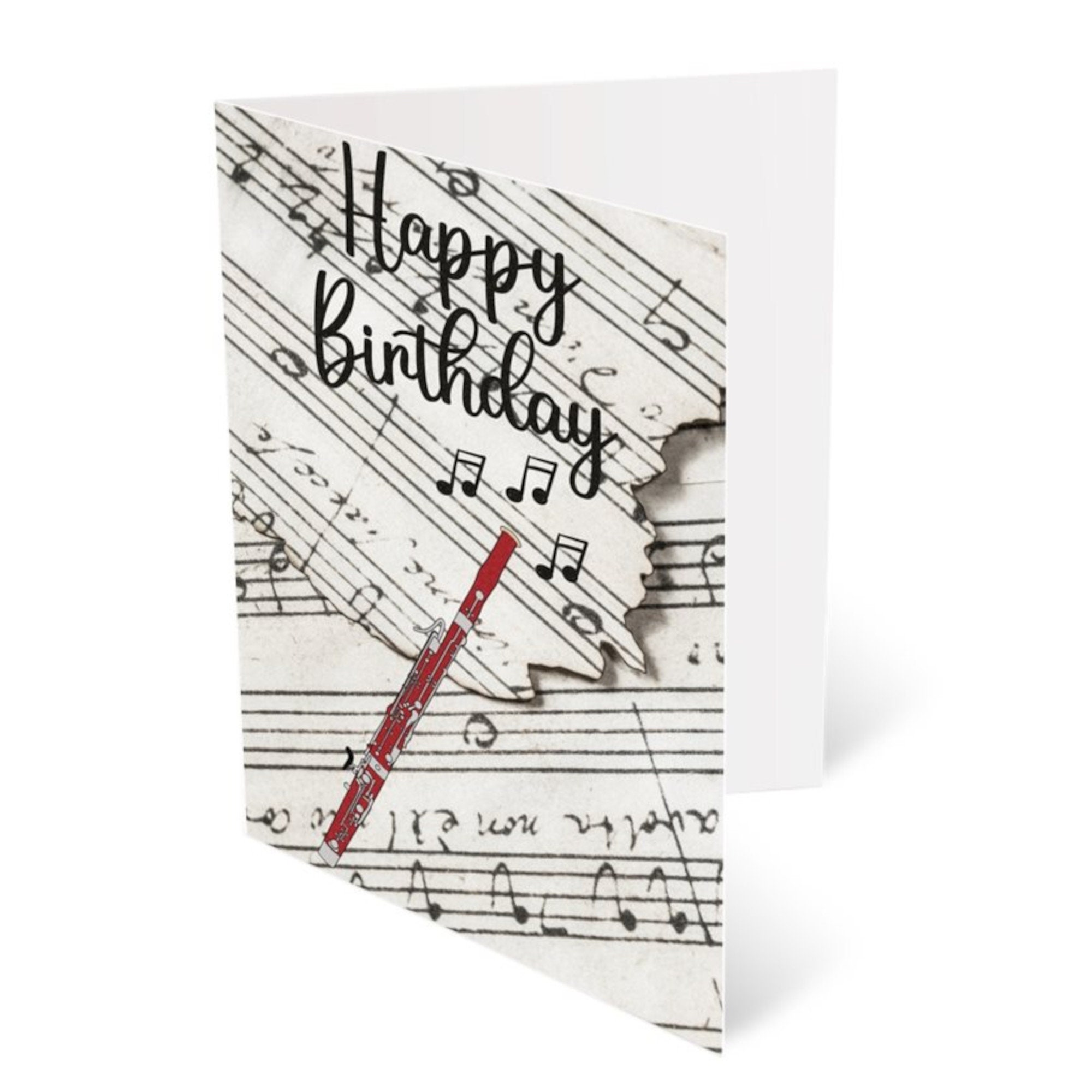 Happy Birthday With Bassoon Premium Birthday Bassoon A5 Card Gift