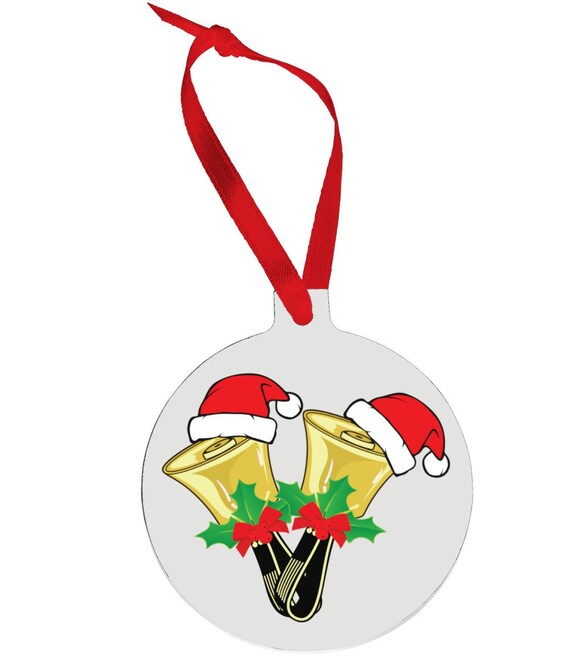 Christmas Handbells Ceramic Christmas Ornament Decorations Etsy