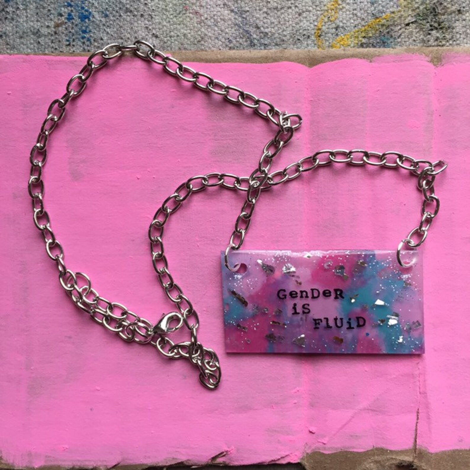 Gender Fluid Necklace Etsy