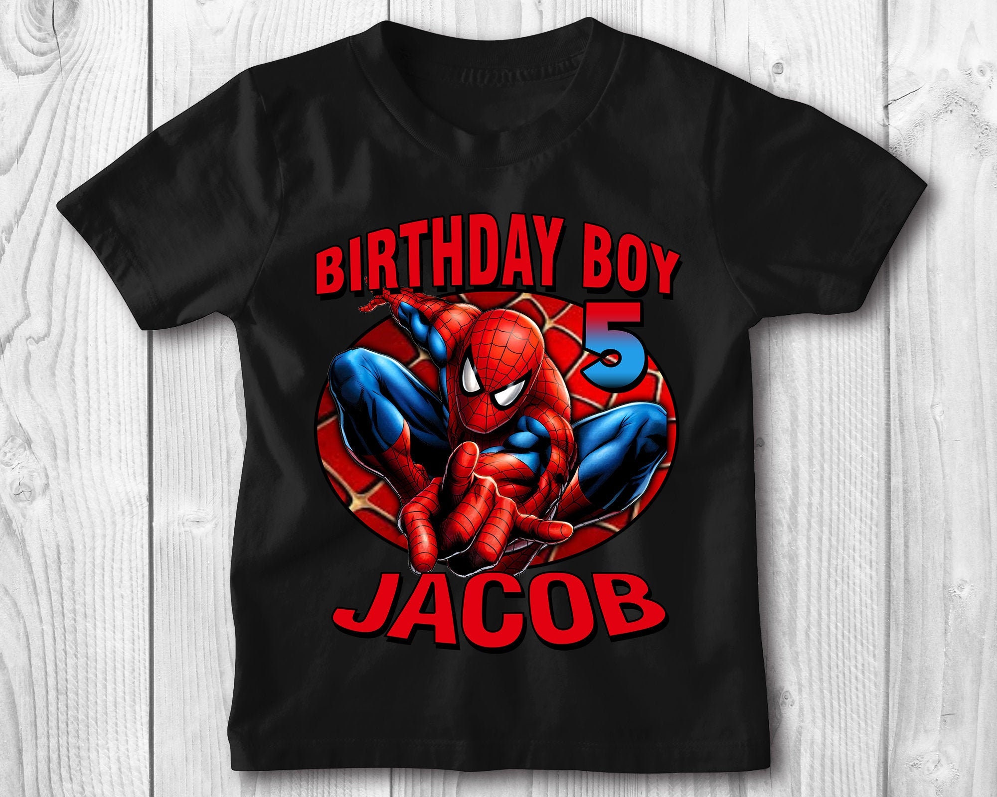 SpiderMan Birthday Shirt Ideas