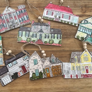 Custom House Ornament, Housewarming Gift, New House Gift, Ornament Exchange, House Warming Gift, Custom House Ornament, Closing Gift