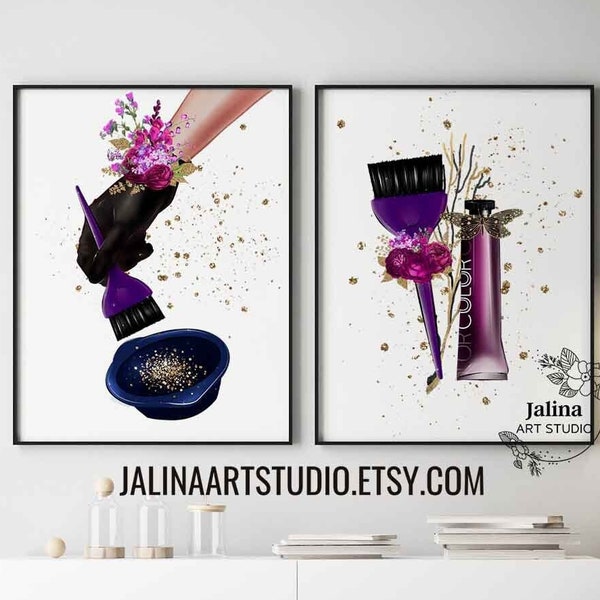 Hair Salon Decor Etsy