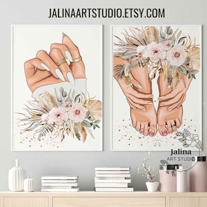 Nail Salon Decor, Nail Room Printable Wall Art, Nail Tech Gift | DIGITAL DOWNLOAD