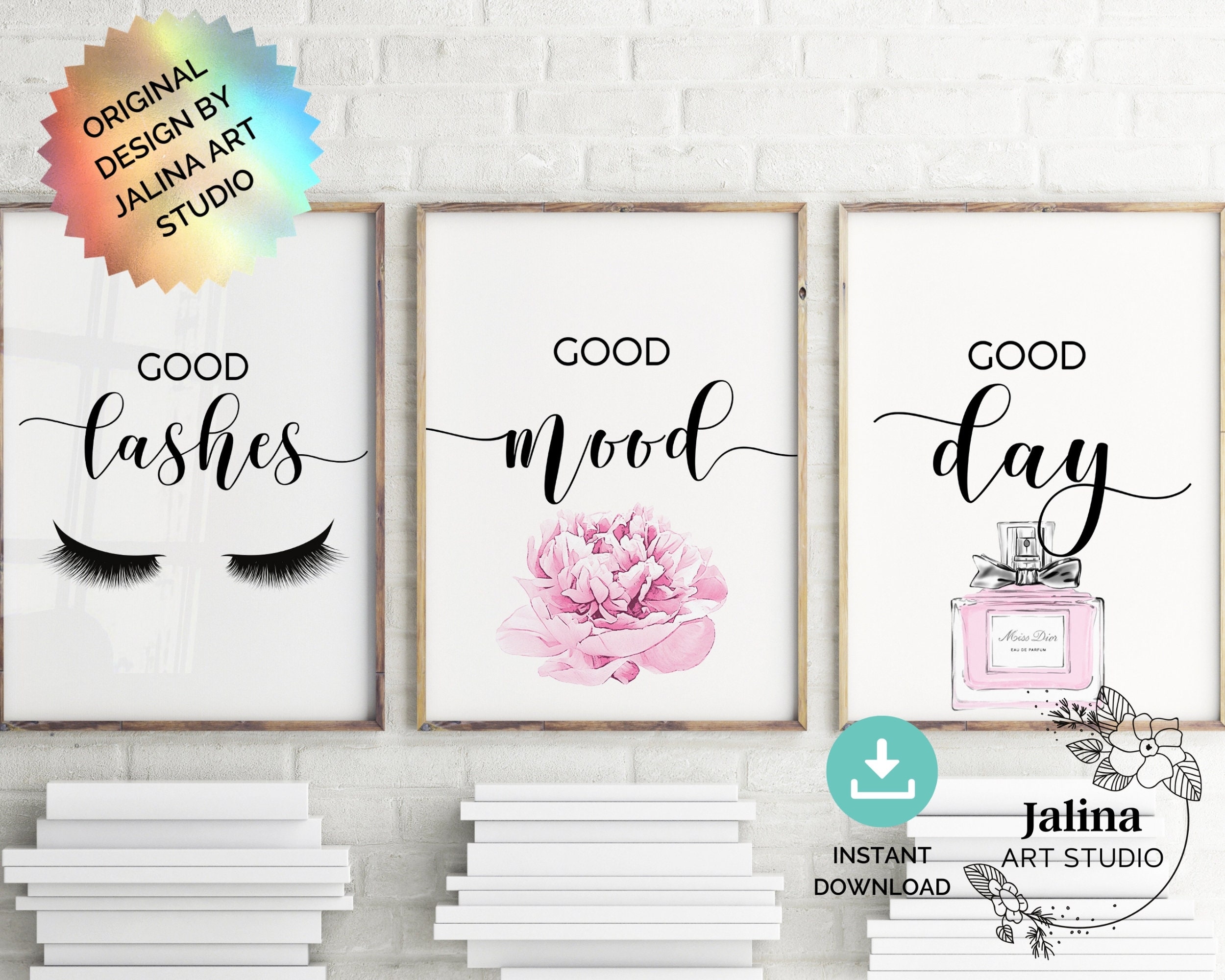 Lash Room Decor,Beauty Salon Print Decor Graphic by EvaTemplates