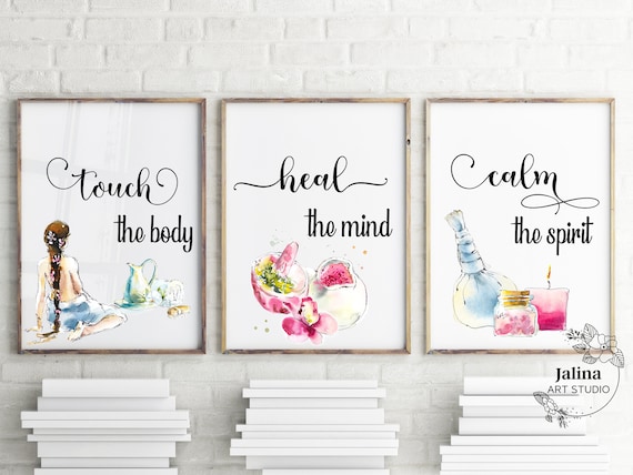 Massage Room Decor 3 Piece Printable Wall Art For Spa Salon Canada - Spa Wall Art Canada Massage Room Decor 3 Piece Printable Wall Art For Spa Salon Canada - Spa Wall Art Canada