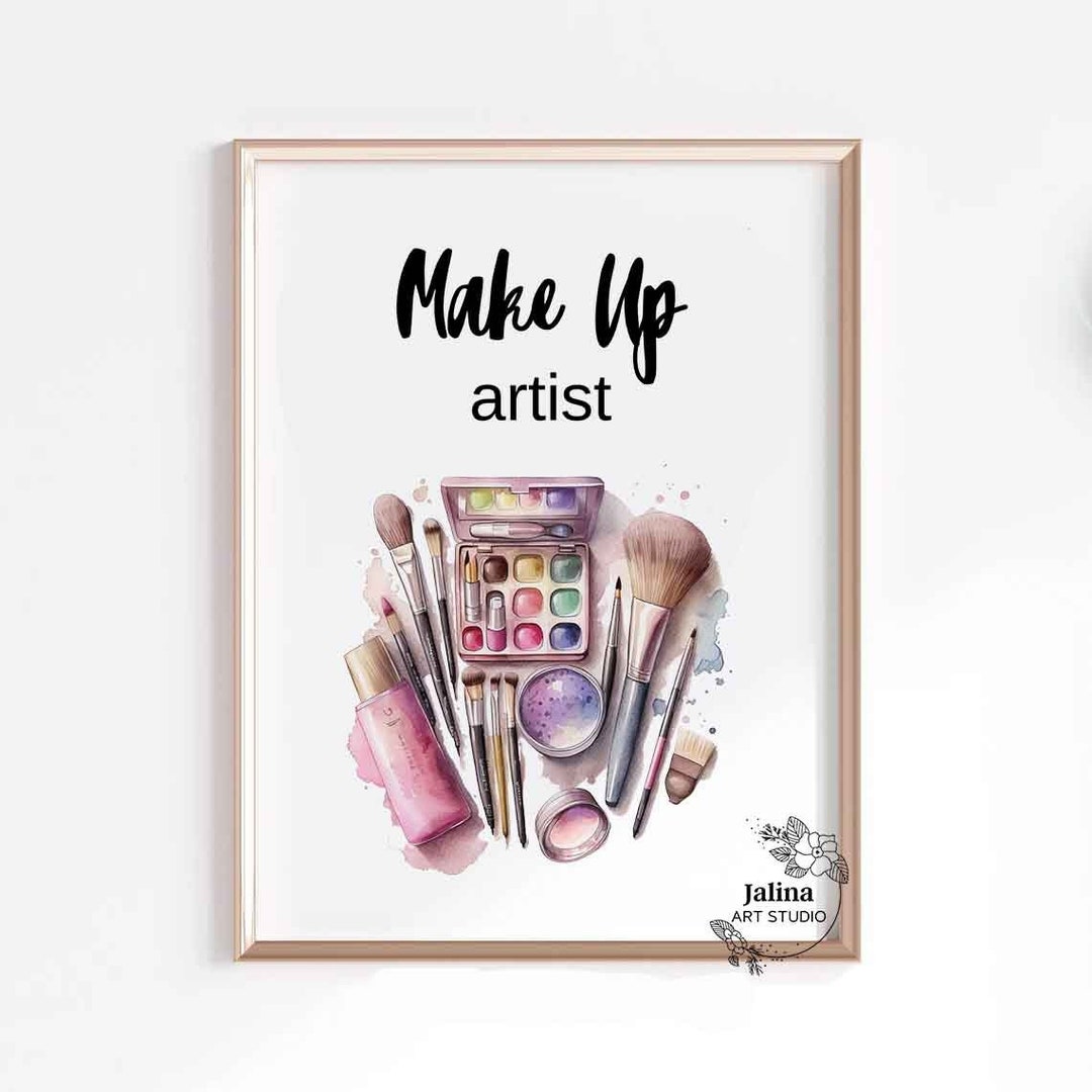 Makeup Wall Art, Beauty Room Decor, Makeup Studio Wall Decor, Makeup