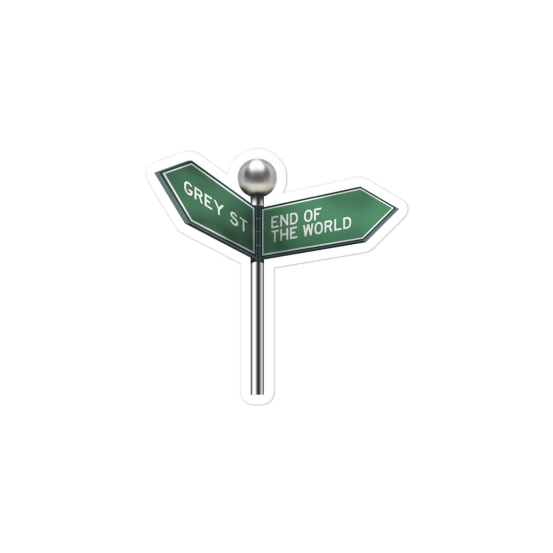 Grey Street Sign Sticker: Durable Vinyl Decal - Etsy