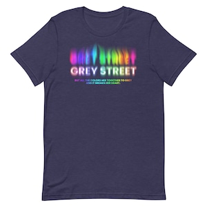 Grey Street - Camiseta unisex de manga corta