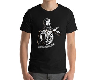 Bartender Please T-Shirt: Combed Cotton Graphic Tee