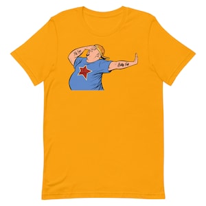 Bauch voll - Kurzärmeliges Unisex T-Shirt