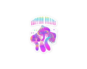 Tripping Billies Sticker: Psychedelic Mushroom Art