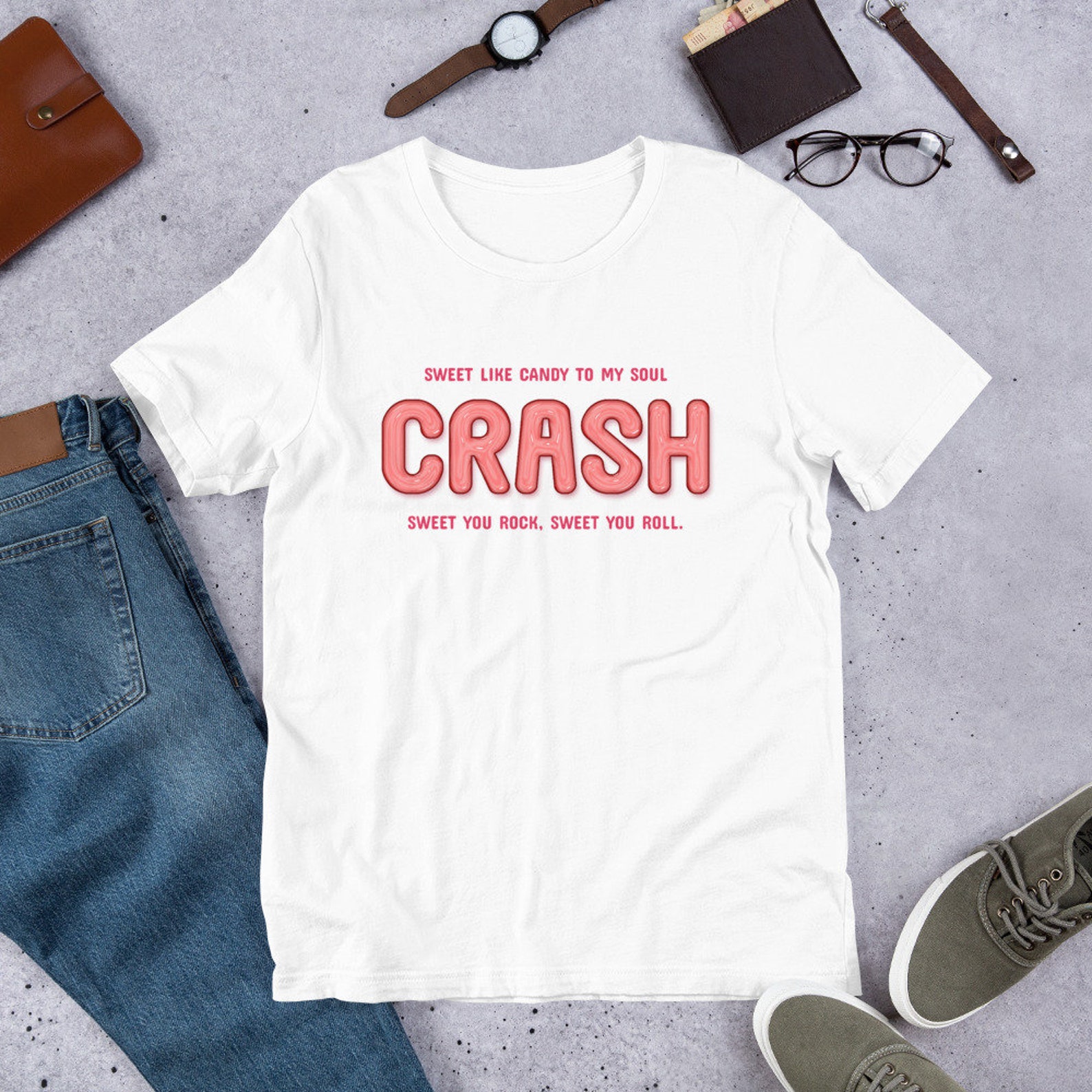Crash Shortsleeve Unisex Tshirt Etsy