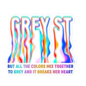 Grey Street - Bubble-free stickers