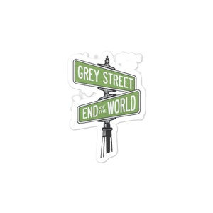 Grey Street - Bubble-free stickers