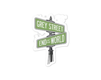 Grey Street - Bubble-free stickers