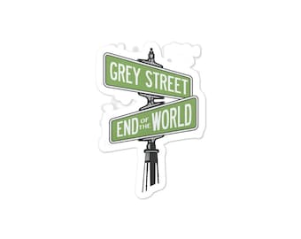 Grey Street - Luftblasenfreie Sticker