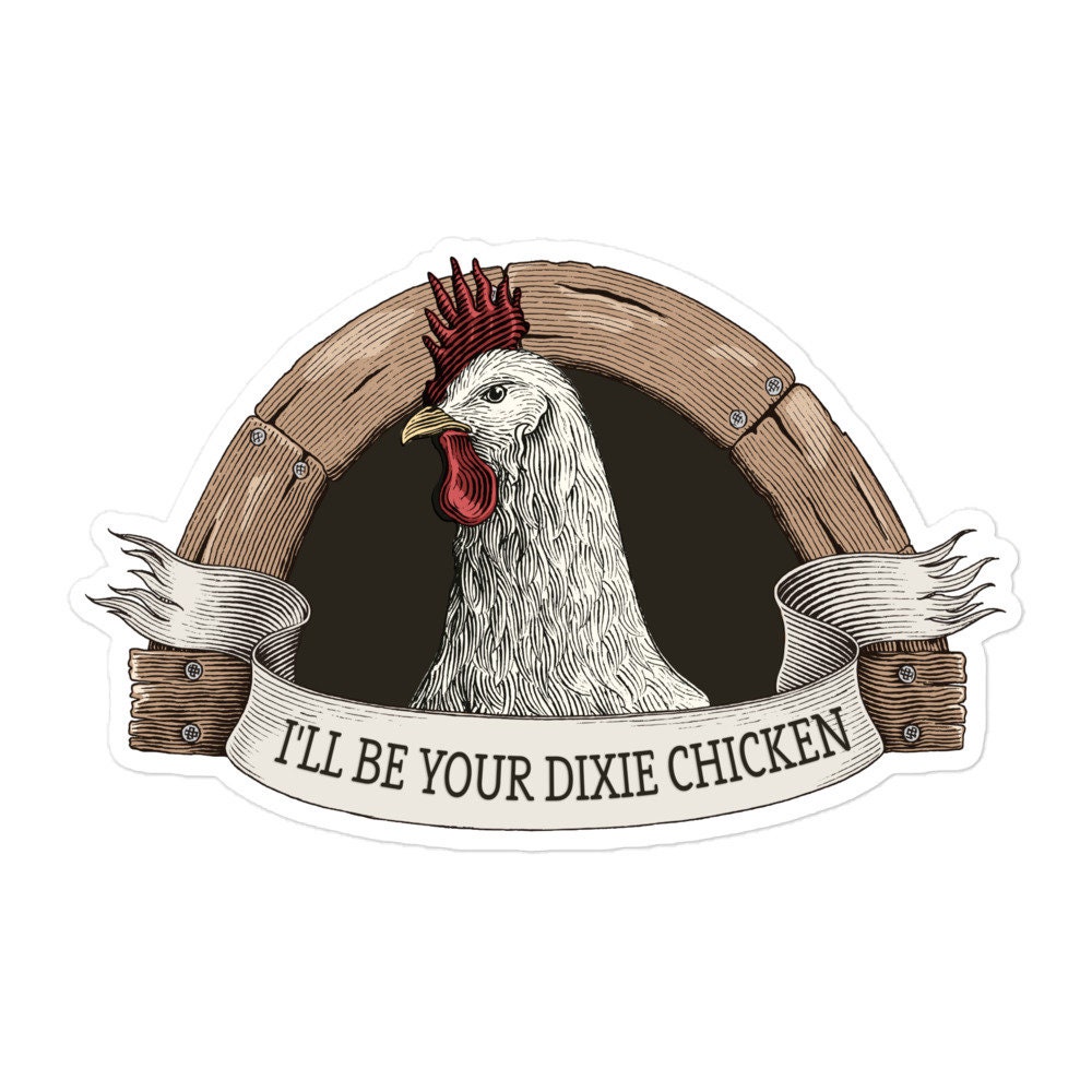 Crash (Dixie Huhn) - Luftblasenfreie Sticker
