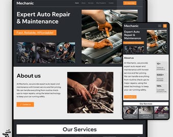 Wix Studio Auto Repair Template: Modern Car Shop Website