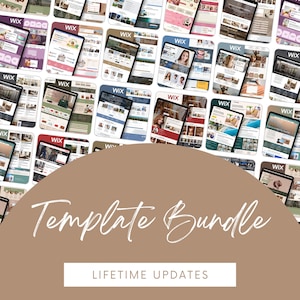 54 pc Wix Studio Template Mega Bundle: 54 Website Templates, Lifetime Access