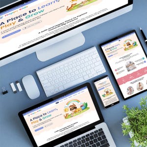Wix Studio キッズケアテンプレート | 保育、幼稚園、託児所、幼稚園、保育園、子供、学校、教育のためのウェブサイトデザイン