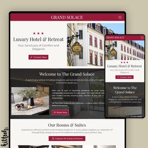 Modern Hotel Wix Studio Template: Vacation Rental & Airbnb Website