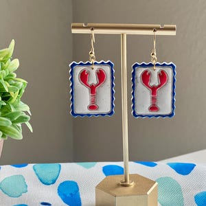 Lobster Clay Earrings