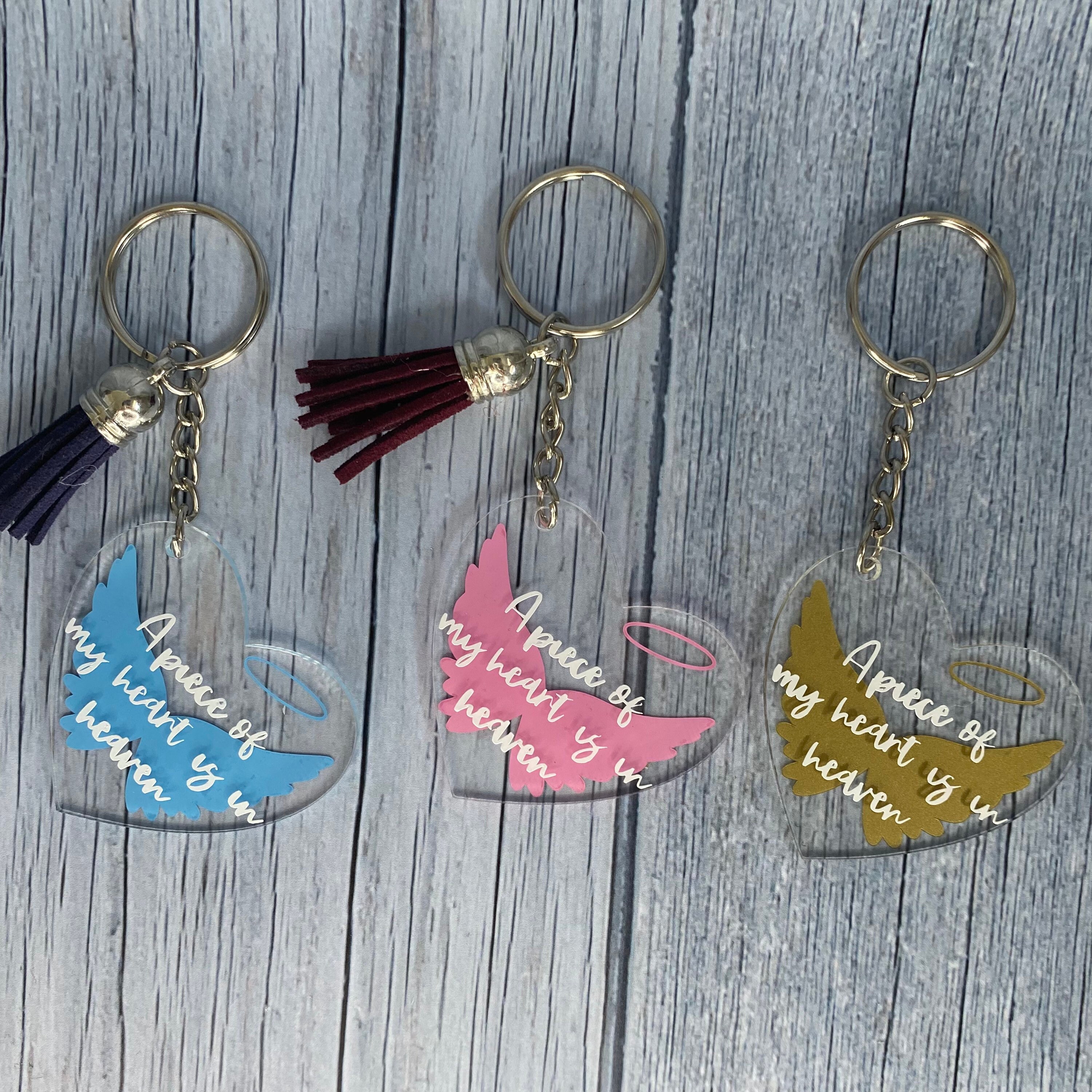 Memory keychains loss loved one Etsy