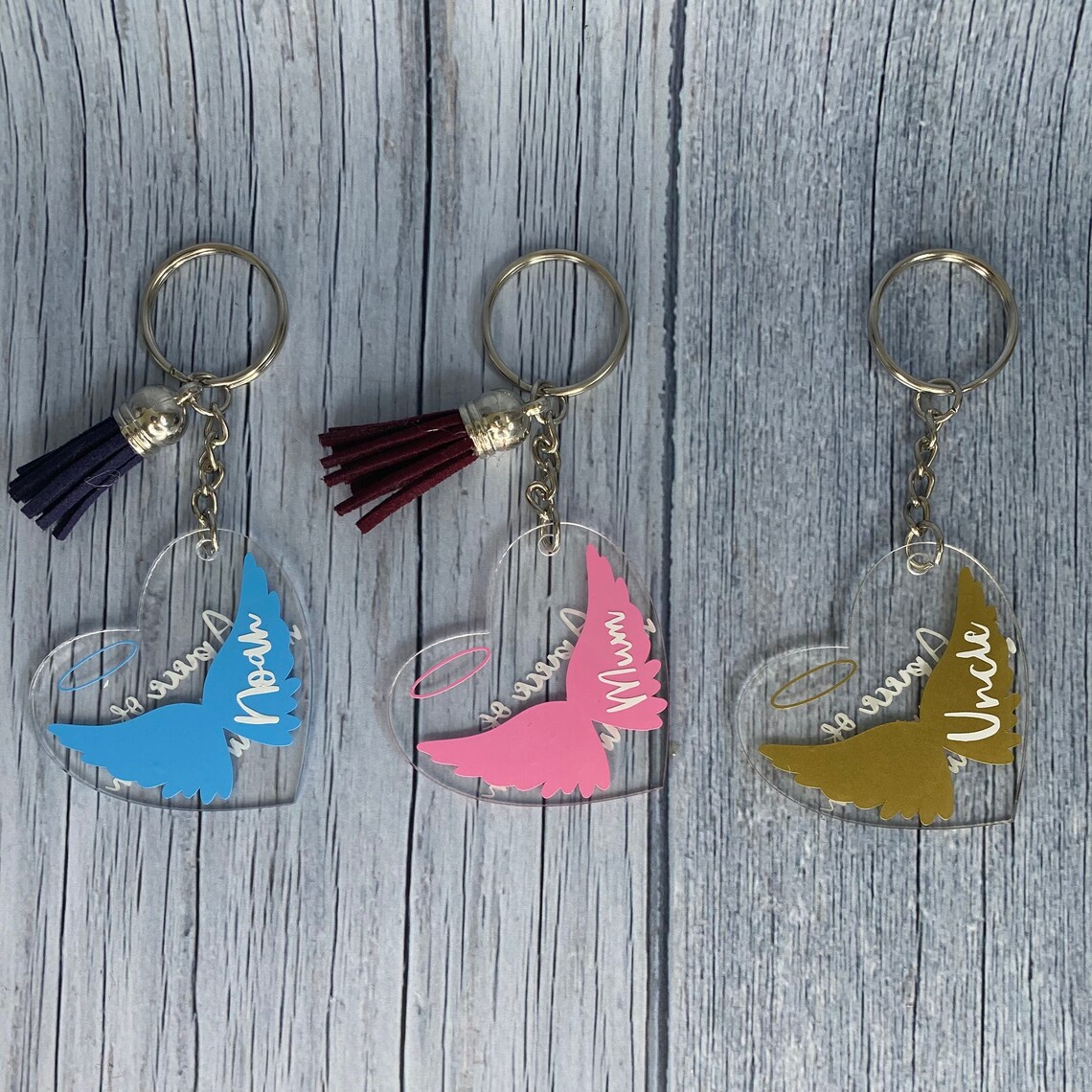 Memory keychains loss loved one Etsy