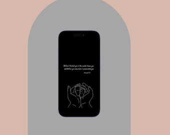 Digital Phone Wallpaper, Christian Digital Wallpaper, Jesus wallpaper, scripture wallpaper