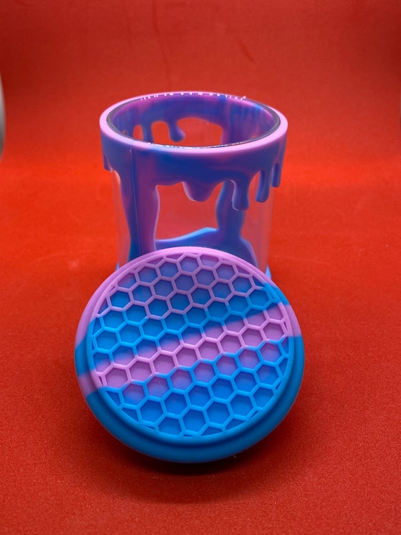 Jar Silicone Wrapped Tight Seal Glass Jar Etsy