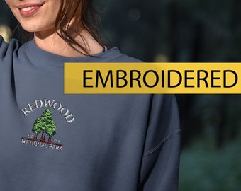 Redwood National Park Sweatshirt - Embroidered Crewneck - Vintage Crewneck - California Sweatshirt