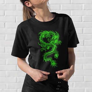 Dragon Shirt Dragon T Shirt Aesthetic Shirt Embroidered Etsy