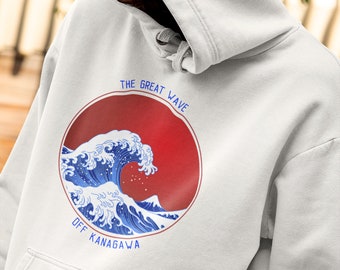 Japanese top waves hoodie