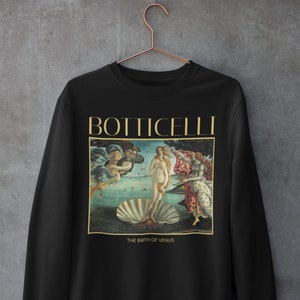 Botticelli Birth of Venus Sweatshirt - Botticelli Venus Crewneck - Aesthetic Clothing - Famous Art Sweatshirt - Unisex Jumper