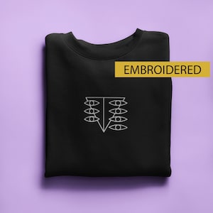 Seele Symbol Embroidered Sweatshirt Aesthetic Anime Crewneck Classic Anime Jumper Etsy Australia