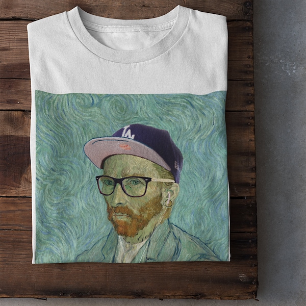 Vincent Van Gogh Hipster Unisex T-Shirt - Aesthetic Fine Art Tee - Funny Art Hoe - E-Girl Style