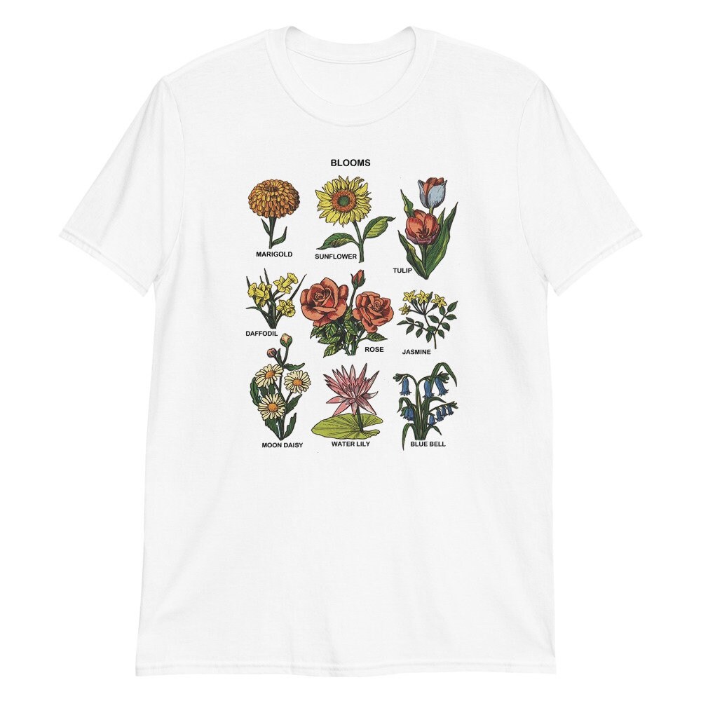 Blooms T Shirt Aesthetic T Shirt Flowers T Shirt | Etsy
