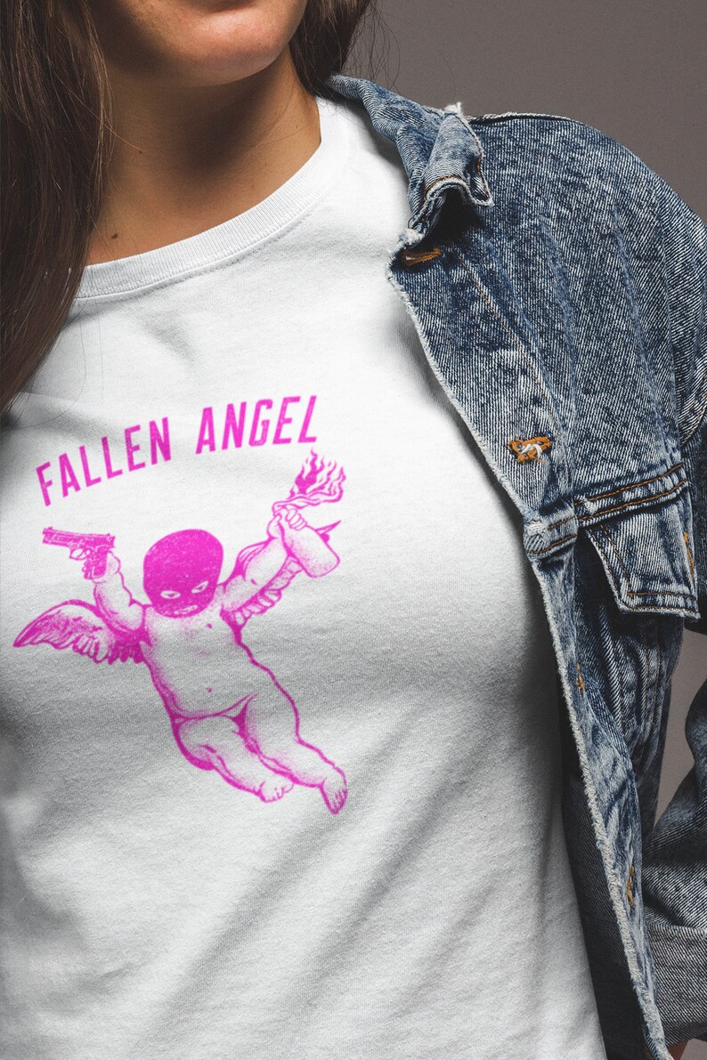 sheer angel shirt