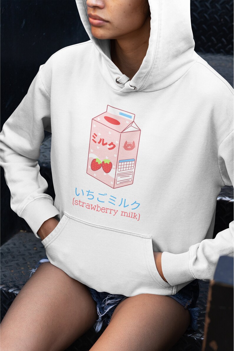 kawaii milk hoodie