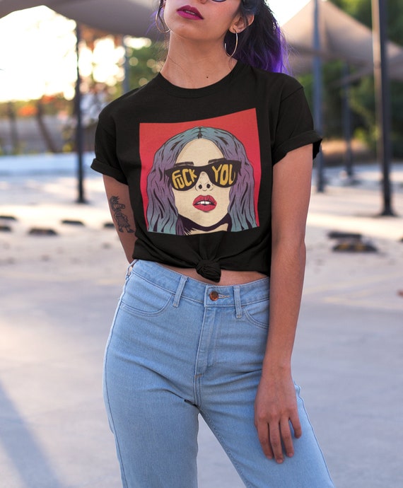 Fuck You T Shirt Pop Art 80s 90s Fuck off Aesthetic Tshirt Etsy Australia