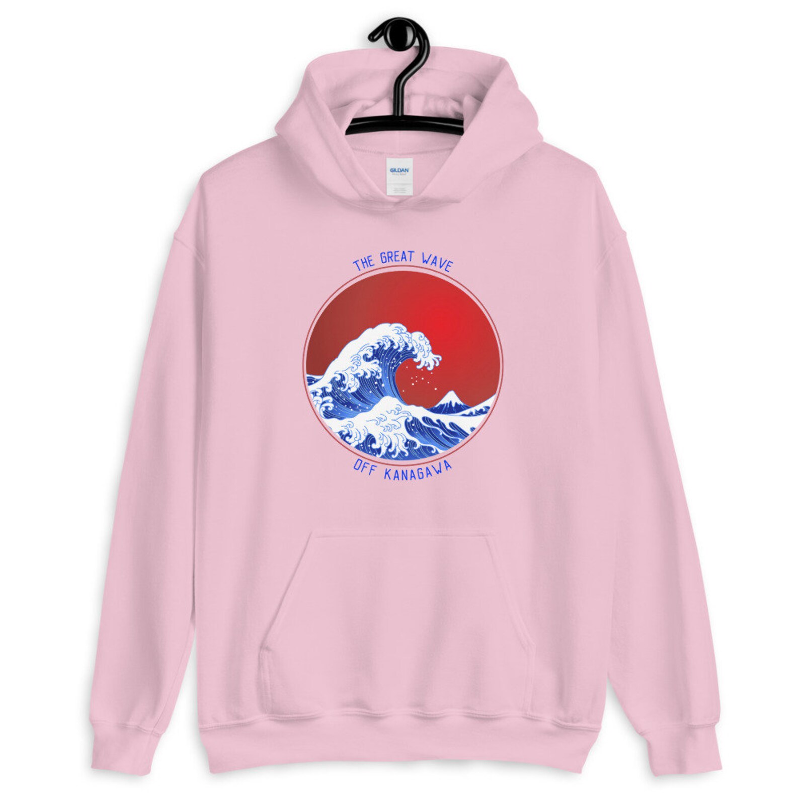 Hokusai Wave Hoodie The Great Wave Off Kanagawa Sudadera Etsy España