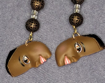 Barbie Face Earrings