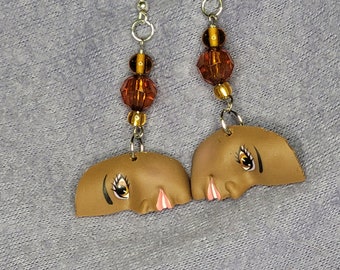 Barbie Face Earrings