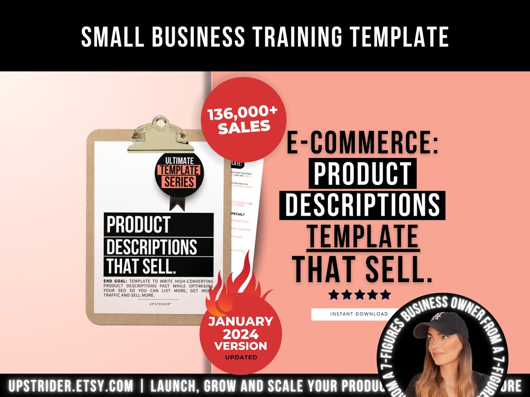 How to Write Listing Product Descriptions That Sell Template Cheat ...