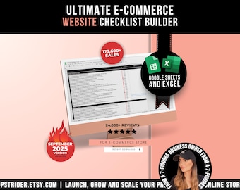 Ultimate E-commerce Shopify Store and Website Checklist Builder, How To Sell On Shopify, Shopify Selling Guide, How To Start Selling Online
