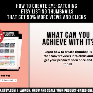 Eye-Catching Etsy Listing Thumbnails That Get 90% More Views and Clicks, Etsy Small Business FlashCard, Listing Thumbnail Guide for Etsy image 6